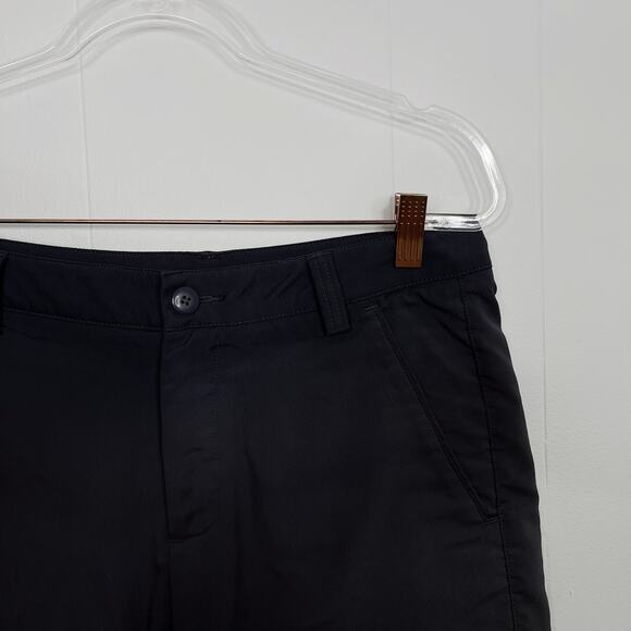 Puma Mens 30 Golf Tech Performance Shorts Charcoal Gray Tonal Print Flat Front - Picture 2 of 8